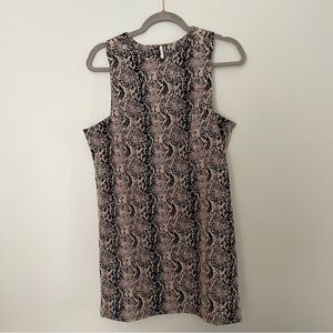 Free People | Snakeskin snap dress